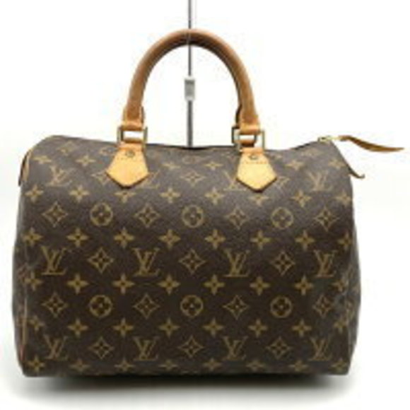 Louis Vuitton Monogram Speedy brown canvas handbag - Picture 1 of 9